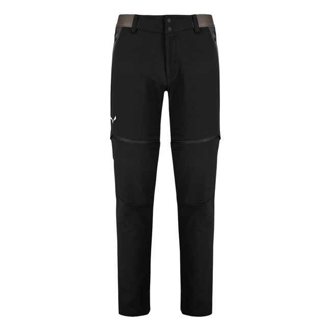Férfi Salewa Pedroc 2 Durastretch Zip Off Softshell Nadrág Fekete | 4768-TUHMP