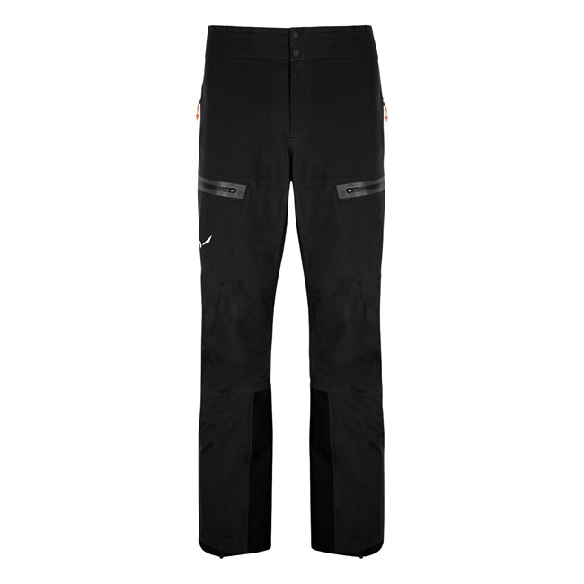 Férfi Salewa Sella Powertex Responsive Hardshell Nadrág Fekete | 8972-GWBRY