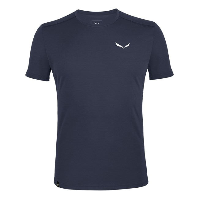 Férfi Salewa Sportos B 4 Dry T-shirt Rövid Ujjú Ing Sötétkék | 1327-YQULH