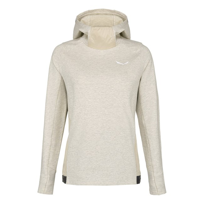 Női Salewa Fanes Merino Hoody Kapucnis Pulóver Bézs | 6437-MJPDV