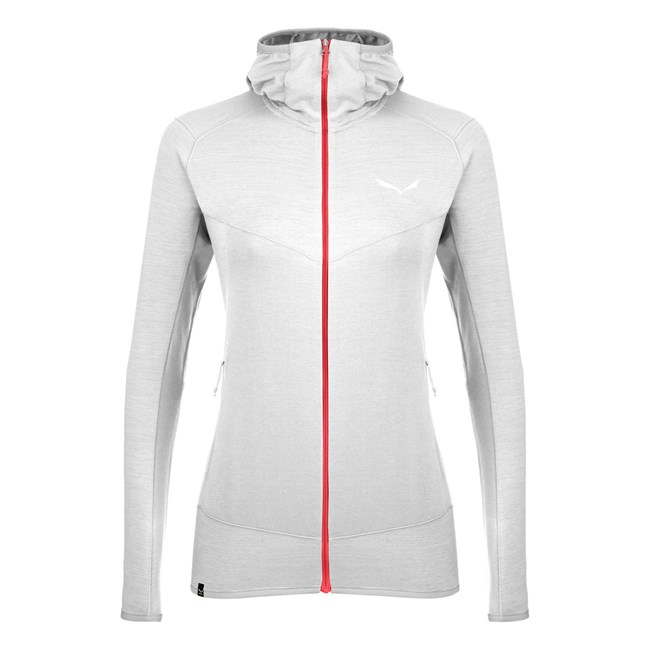 Női Salewa Light Micro Polarlite Full Zip Csuklyás Jacket Kapucnis Pulóver Szürke | 4391-MBJVP
